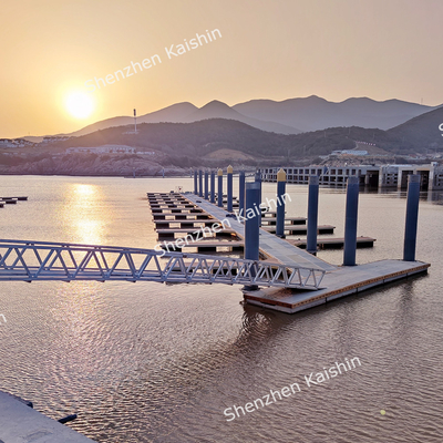Aluminium Floating Pontoon Dock Marine Floating Platform customized size