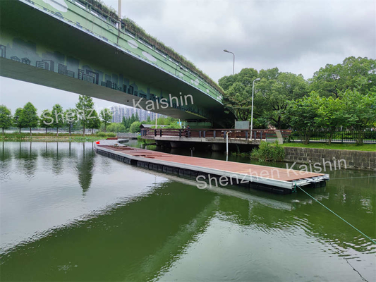 Commercial Marine Floating Docks WPC Decking HDPE Floats Pontoon Pier