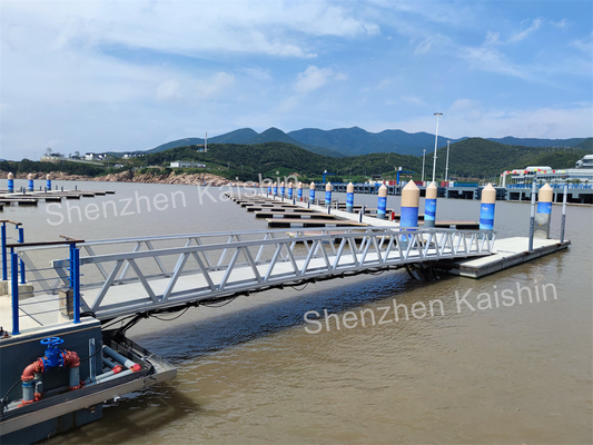 Commercial Marine Floating Docks WPC Decking HDPE Floats Pontoon Pier