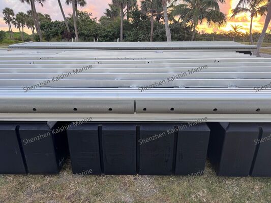 Corrosion Resistant Durable Low Maintenance Marine Floating Dock With PE Floats
