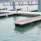Marina Dock Accessories Silver Aluminum Alloy Floating Pontoon Wharf Engineering Design Floating Platform Walkway