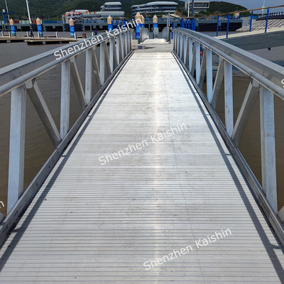 Hoge corrosiebestendigheid Aluminium legering gangpad Ramp voor Marina Dock Floating Pontoon