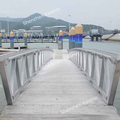 Maritieme aluminium gang met 1,1 m handrail 400 kg ladingcapaciteit