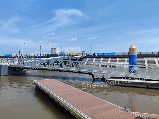 Duurzame Aluminium Drijvende Steigerloopbrug voor Marina Docks, Jachtclub Drijvende Steiger