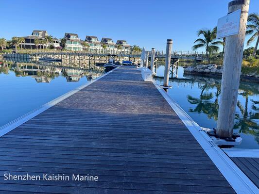 Marine-grade aluminium legering 6061 T6 Finger Dock met corrosiebestendig anti-glijdend oppervlak voor Marina en haven