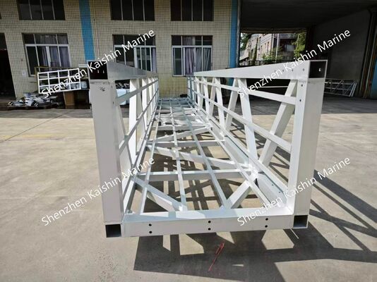 Anti-slip aluminium legering 6061-T6 Marine gangway met een laadvermogen van 400 kg/m2 en een levensduur van 15-20 jaar voor drijvende havenbrug